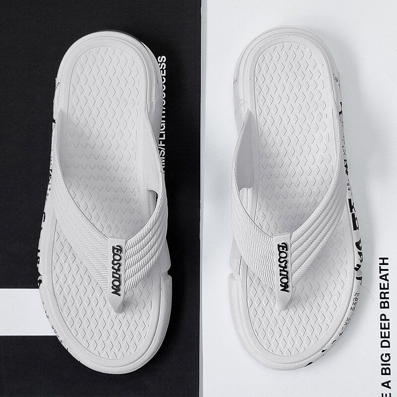 Atmungsaktive Leichte Weiche Sohlen-flip-flops Für Herren Lässige Hausschuhe